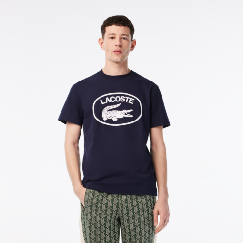 Lacoste Mens Relaxed Fit Branded Cotton T-Shirt