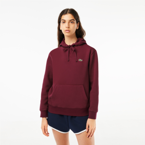 Lacoste Womens Loose Fit Cotton Blend Hoodie