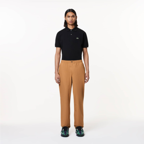 Lacoste Mens Relaxed Fit Lightweight Cotton Pants