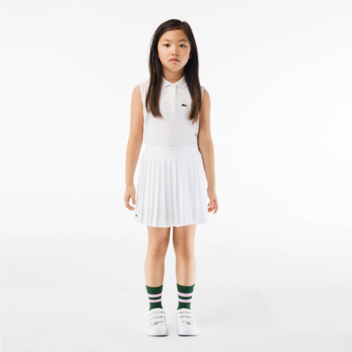 Lacoste Kids Pleated Skirt with Built-In Shorts