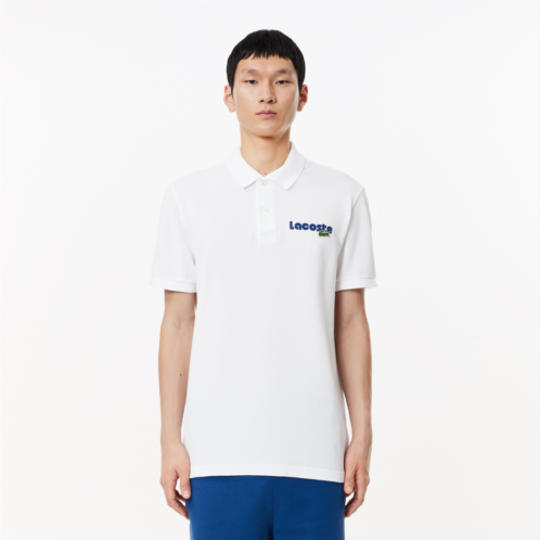 Lacoste Mens Washed Effect Cotton Pique Polo