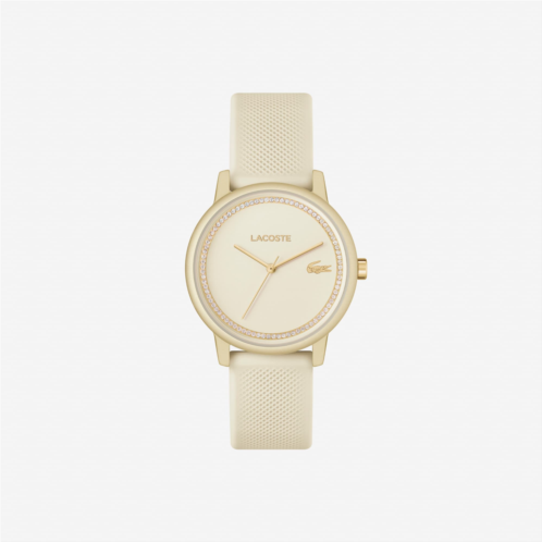 Womens Lacoste.12.12 Go 3 Hands Champagne Silicone Watch