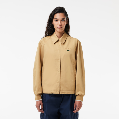 Lacoste Womens Oversized Embroidered Jacket