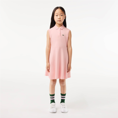 Lacoste Kids Fit & Flare Stretch Pique Polo Dress
