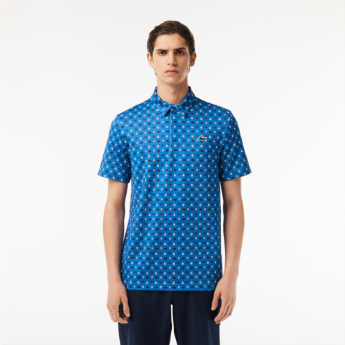 Lacoste Mens Golf Print Recycled Polyester Polo