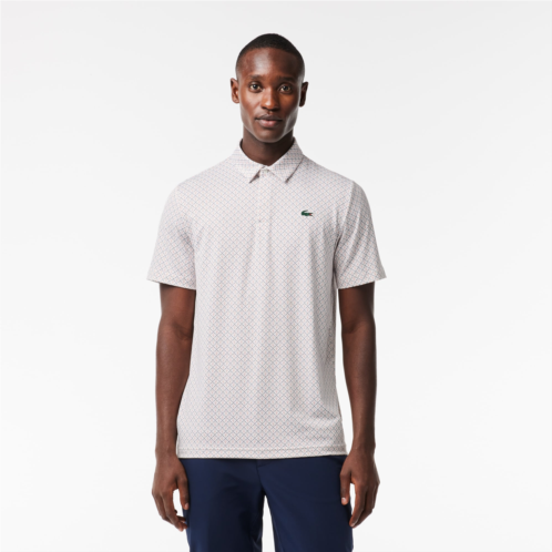 Lacoste Mens Golf Print Recycled Polyester Polo