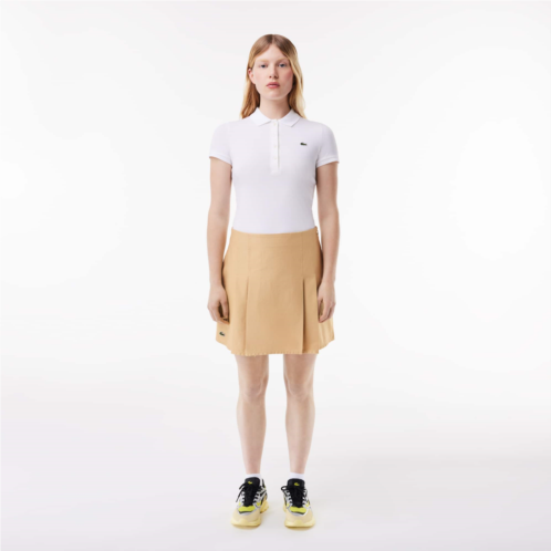 Lacoste Womens Pleated Cotton Skirt