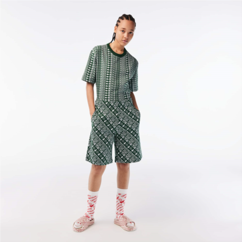 Womens Lacoste x Netflix Organic Cotton Print Shorts