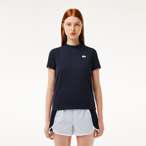 Lacoste Womens Organic Cotton Ultra-Dry Jersey T-Shirt