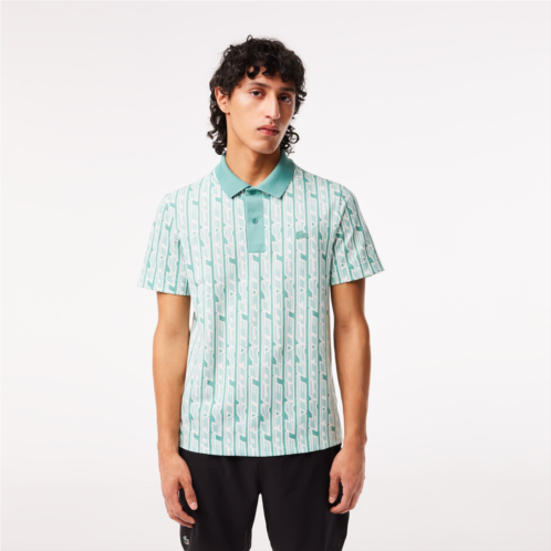 Mens Two-Tone Printed Lacoste Movement Polo