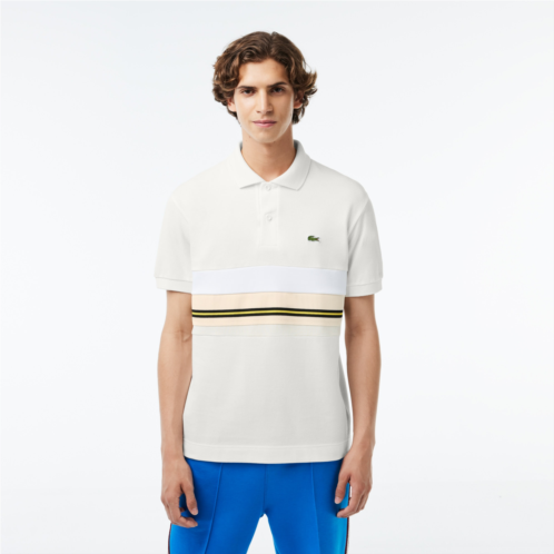 Lacoste Mens Made in France Contrast Stripe Polo