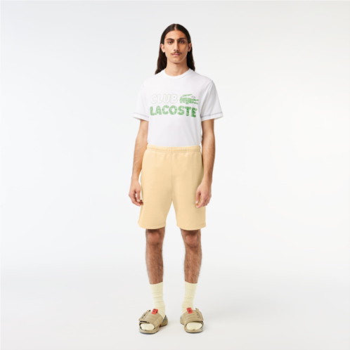 Lacoste Mens Unbrushed Organic Cotton Fleece Shorts