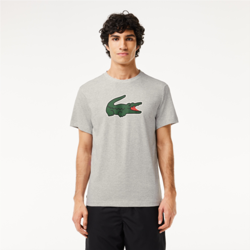 Lacoste Mens Sport Ultra-Dry Croc Print T-Shirt
