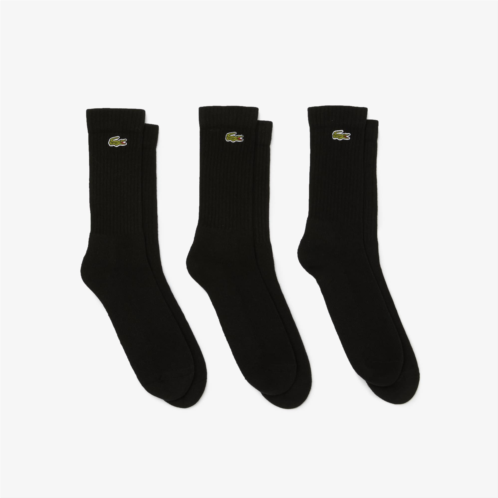 Lacoste Mens Sport High-Cut Socks 3-Pack