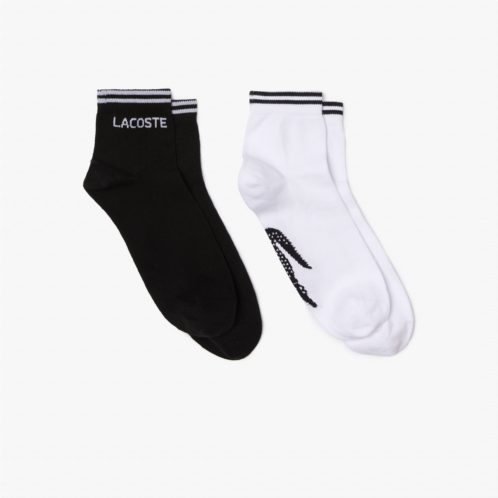 Lacoste Unisex SPORT 2-Pack Low Cotton Socks