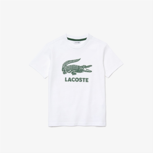 Lacoste Kids Crew Neck Vintage Logo Cotton T-Shirt
