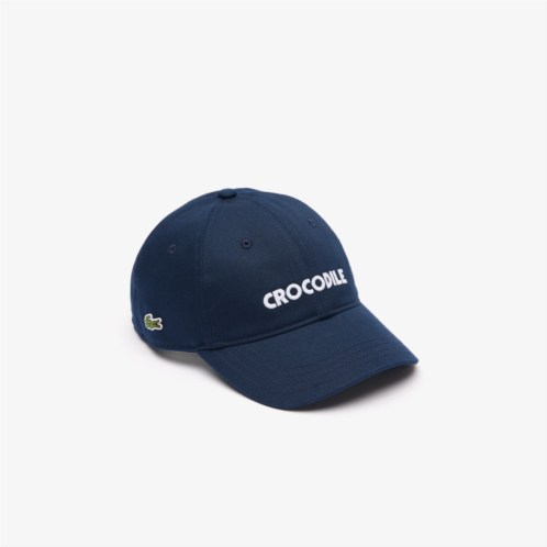 Lacoste Kids Contrast Croc Embroidered Cap
