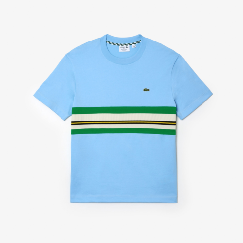 Lacoste Mens Made in France Contrast Stripe Tee
