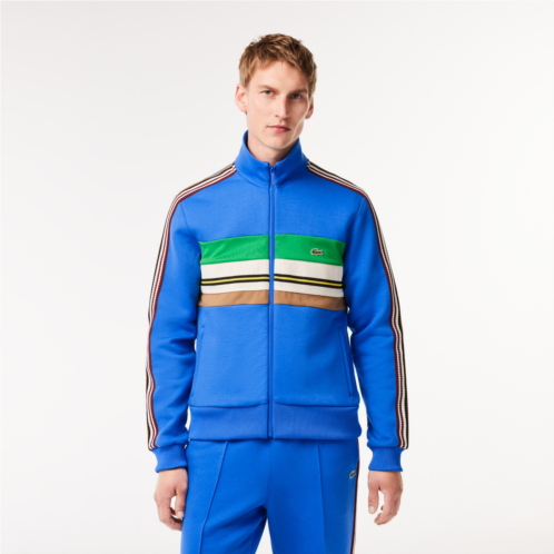 Lacoste Mens Made In France Zip-Up Colorblock Sweatshirt