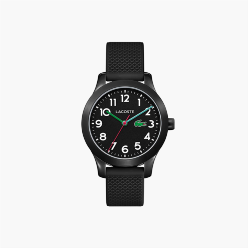 Lacoste Kids L.12.12 3 Hands Watch With Black Silicone Strap