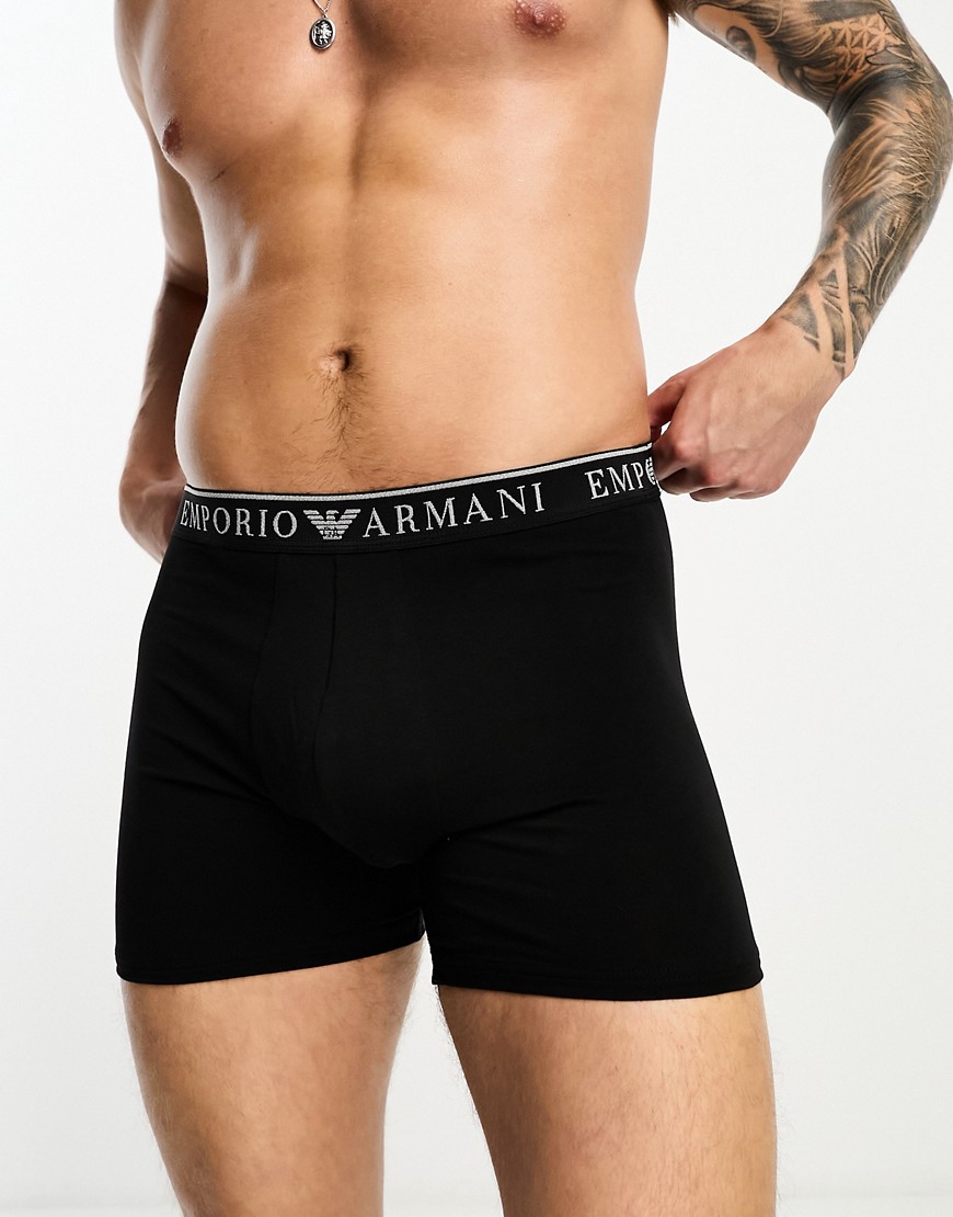 Emporio Armani Bodywear 2 pack boxers in black and white