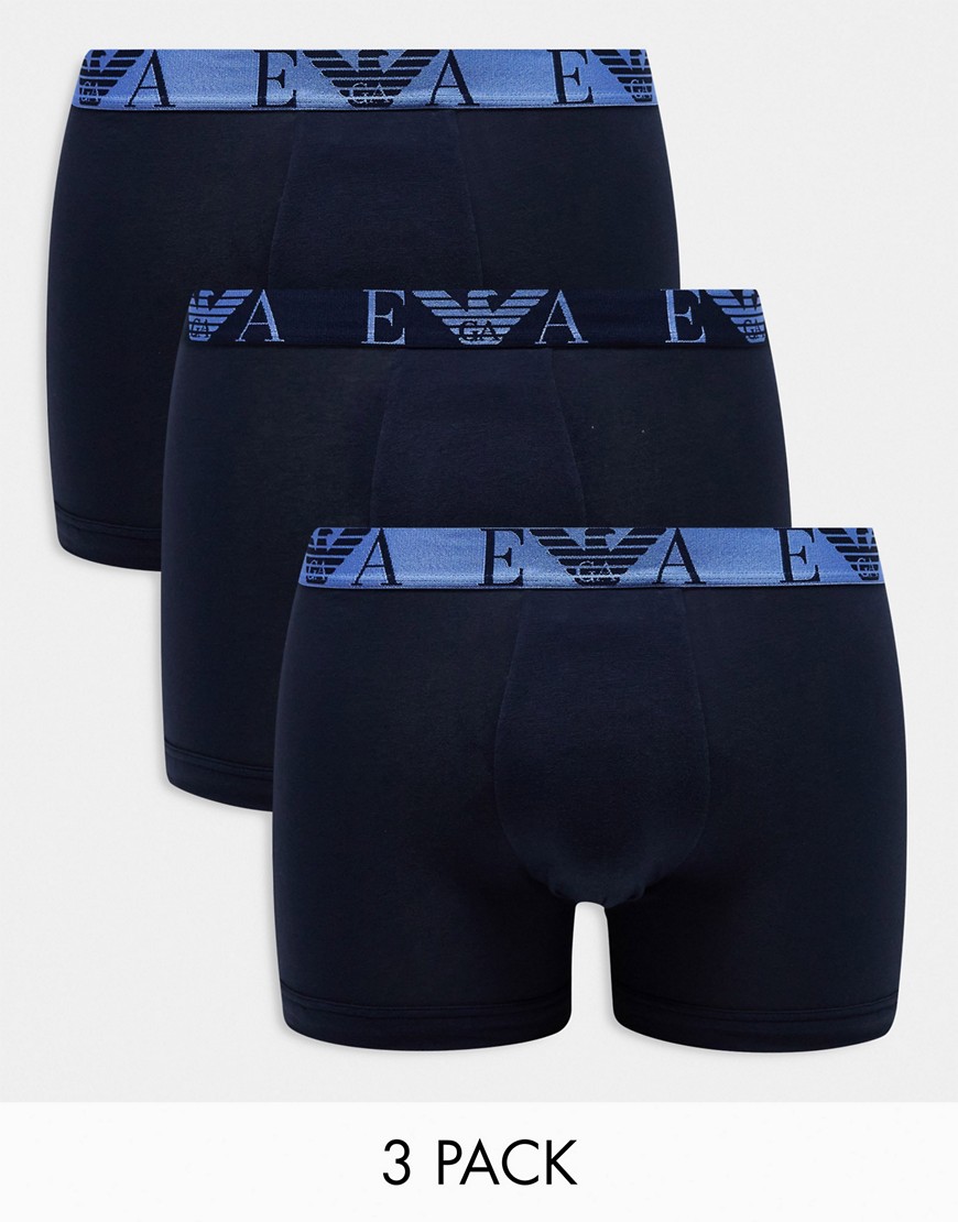 Emporio Armani Bodywear 3 pack boxers in navy