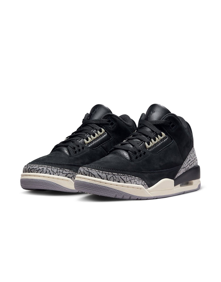 Nike Air Jordan 3 Retro sneakers in black and white