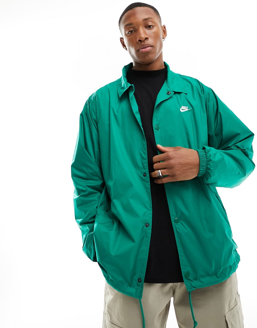 Nike Coach jacket in green