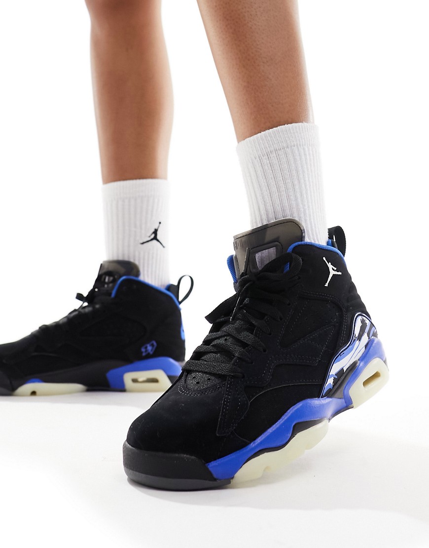 Nike Jordan Jumpman 3 sneakers in black & blue