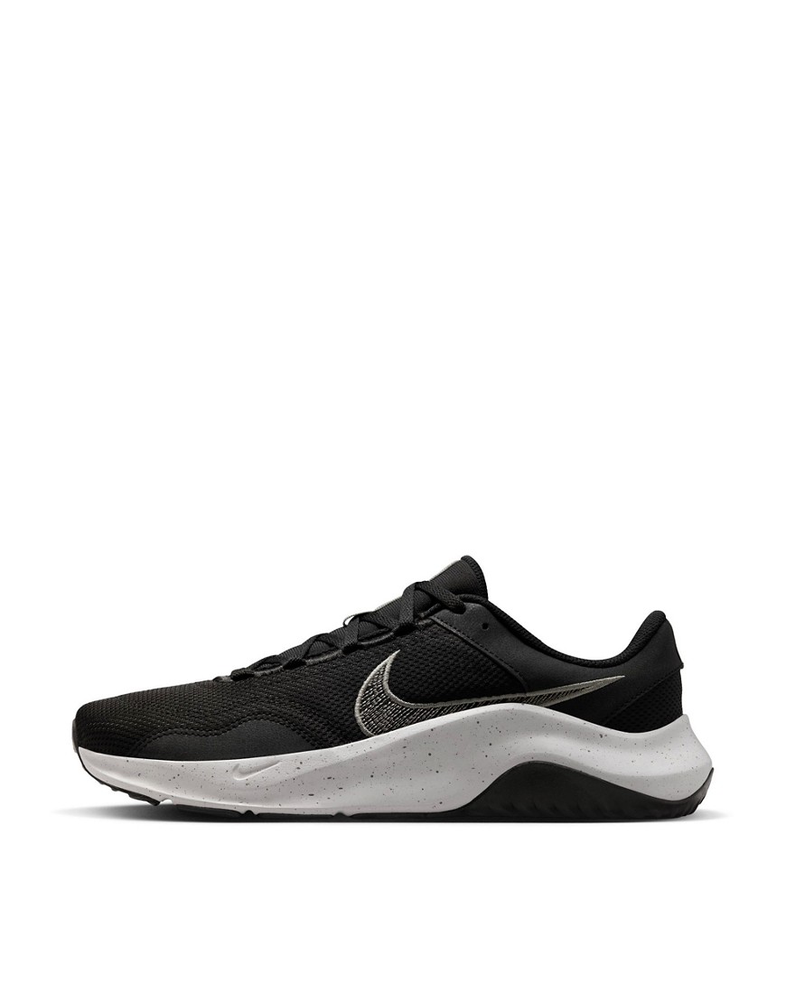 Nike Legend Essential 3 NN sneakers in black and white