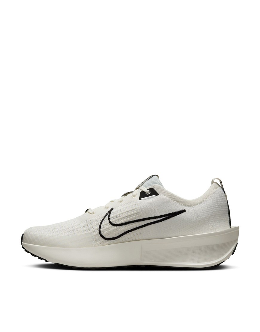 Nike Running Interact Run SE sneakers in off white