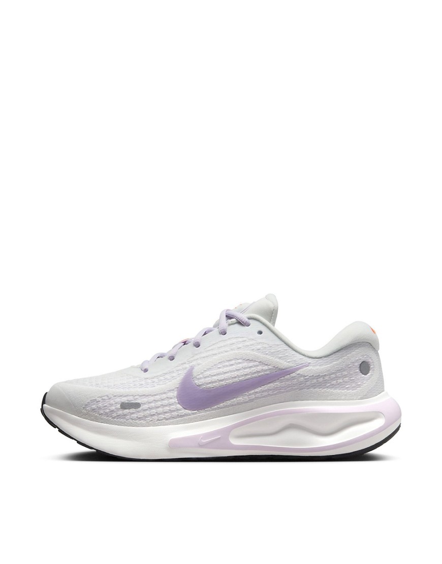 Nike Running Journey Run sneakers in lilac and white