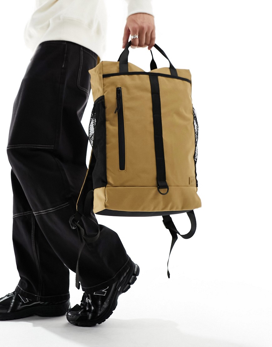 Pull&Bear urban backpack in beige