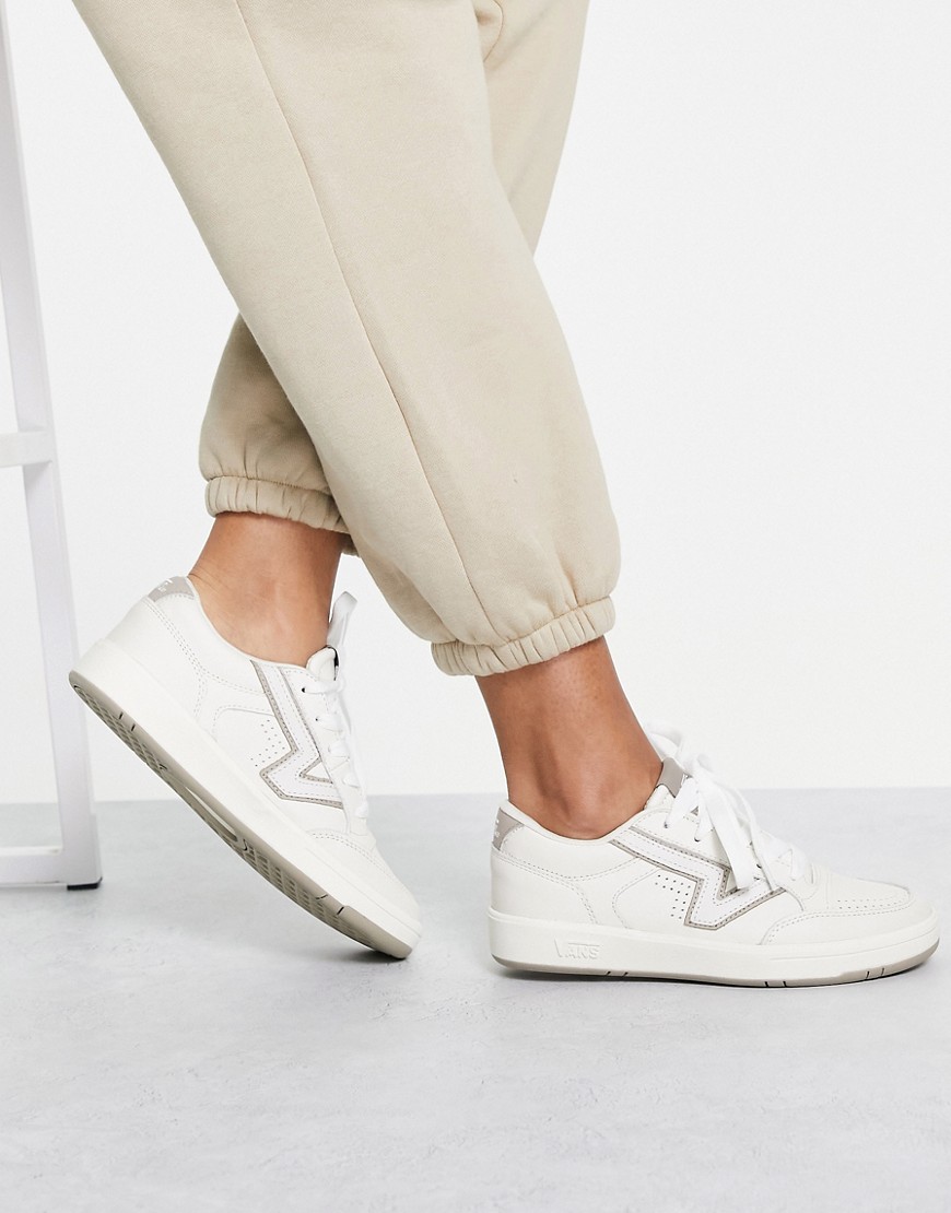 Vans Lowland sneakers in off white and gray