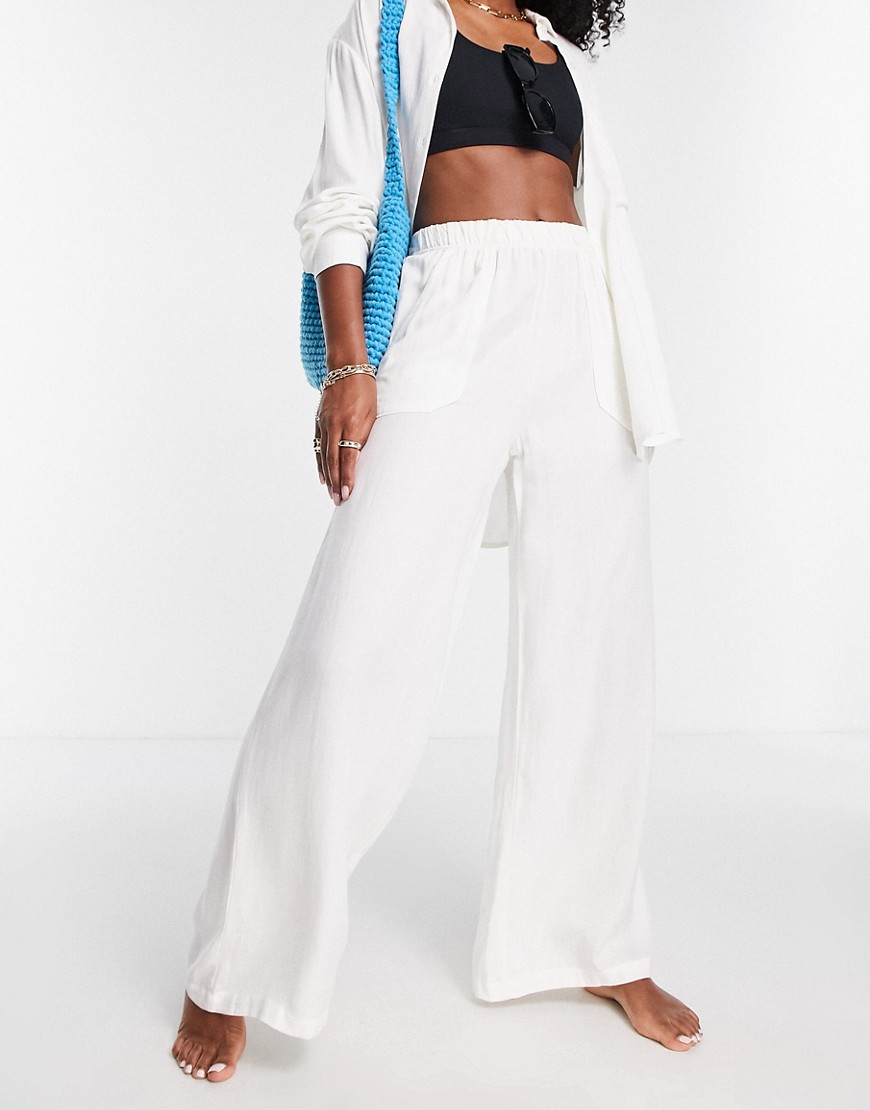 Volcom X CoCo Ho beach pants in white - part of a set