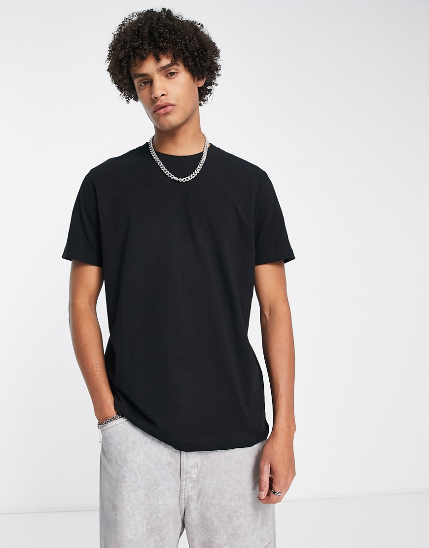 Weekday relaxed t-shirt 2-pack in black