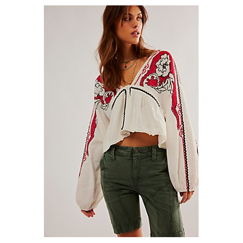 FreePeople Bonnie Embroidered Top