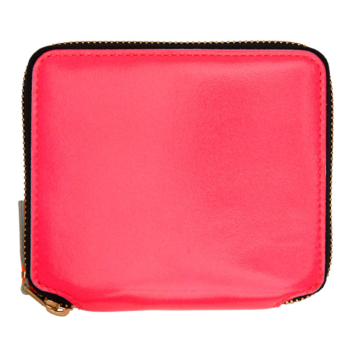 COMME des GARCONS WALLETS Pink Super Fluo Zip Wallet