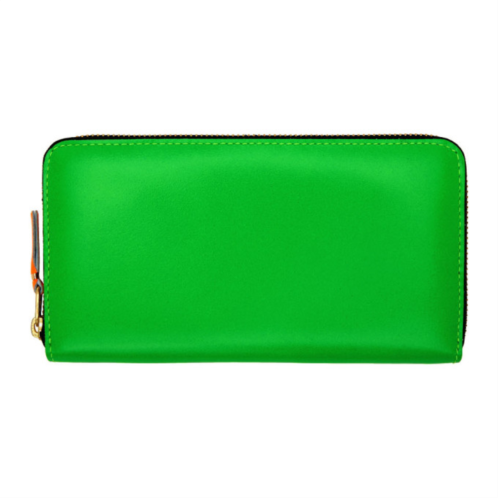 COMME des GARCONS WALLETS Green Super Fluo Zip Wallet