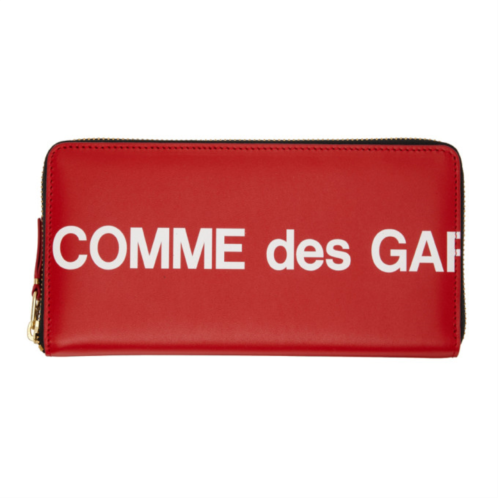 COMME des GARCONS WALLETS Red Huge Logo Wallet