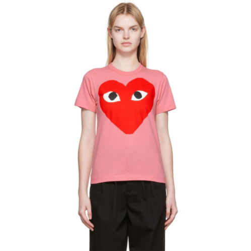 COMME des GARCONS PLAY Pink Big Heart T-Shirt