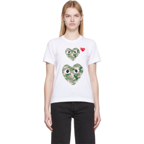 COMME des GARCONS PLAY White Heart Patch T-Shirt