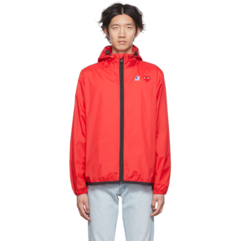 COMME des GARCONS PLAY Red K-Way Edition Nylon Jacket