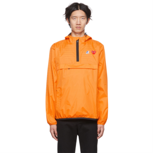 COMME des GARCONS PLAY Orange K-Way Edition Nylon Jacket
