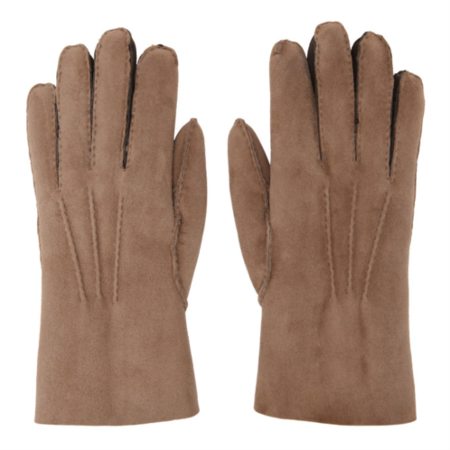Paul Smith Brown Shearling Gloves