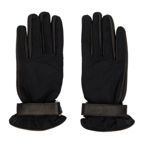 Paul Smith Black Technical Gloves