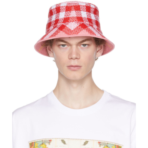 Burberry Pink Check Bucket Hat