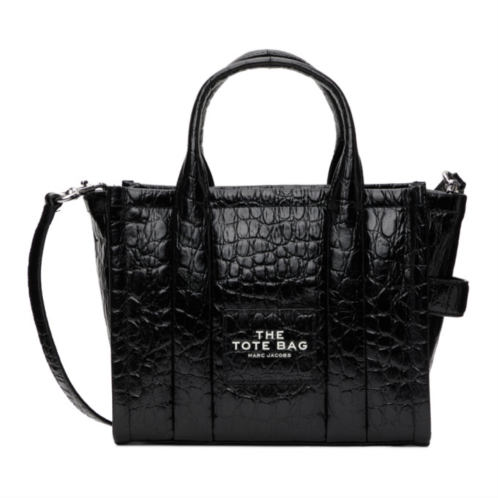 Marc Jacobs Black The Croc-Embossed Small Tote