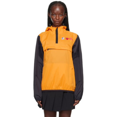 COMME des GARCONS PLAY Orange & Black K-Way Edition Jacket