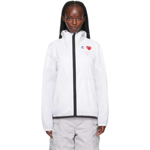 COMME des GARCONS PLAY White K-Way Edition Jacket